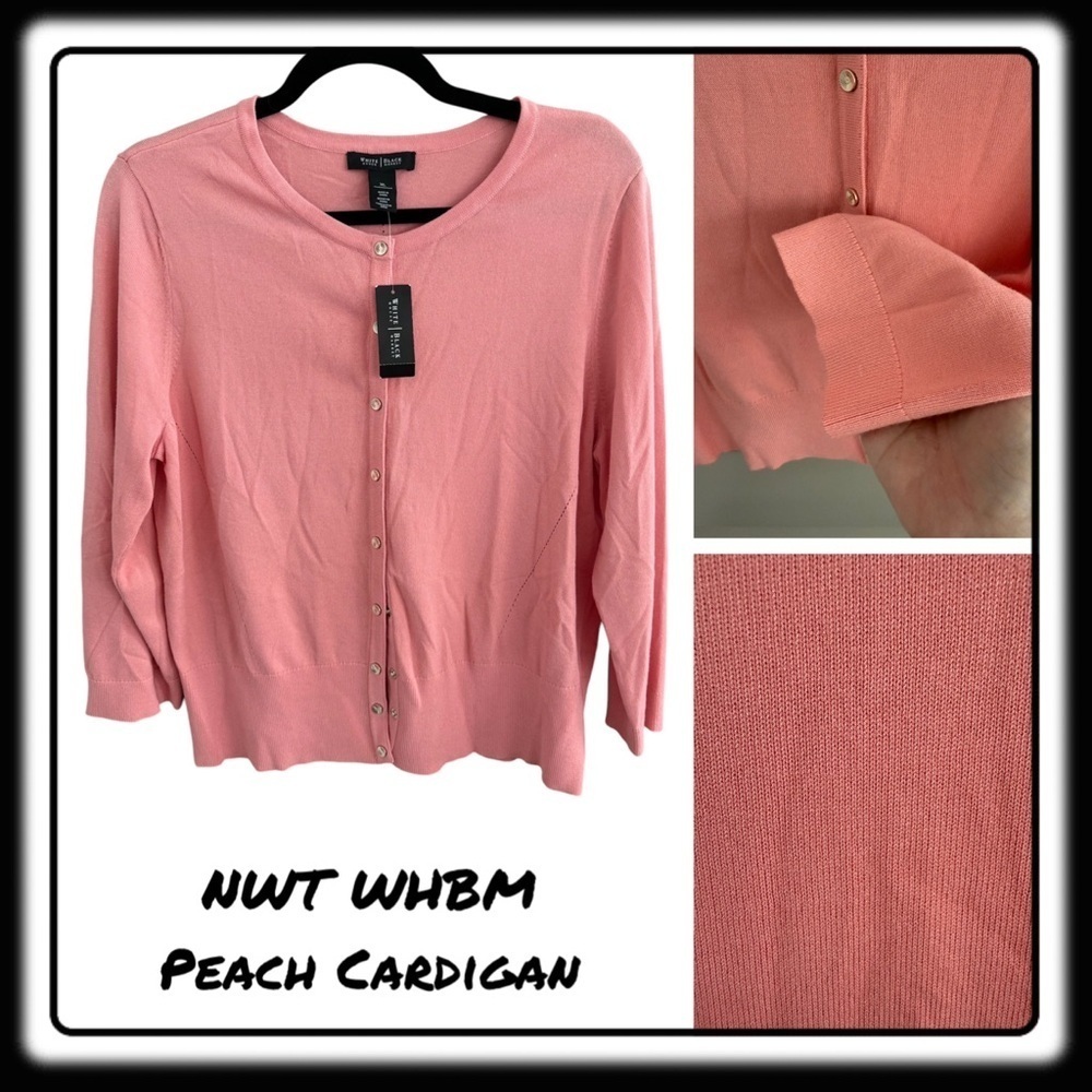 NWT WHBM Coral Cardigan XL 3/4th sleeves. Soft!